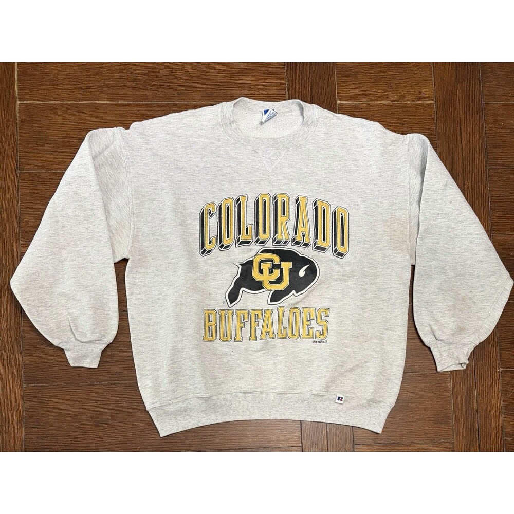Vintage Women’s Size XL Colorado Buffaloes Made In USA Russell Athletic Crewneck